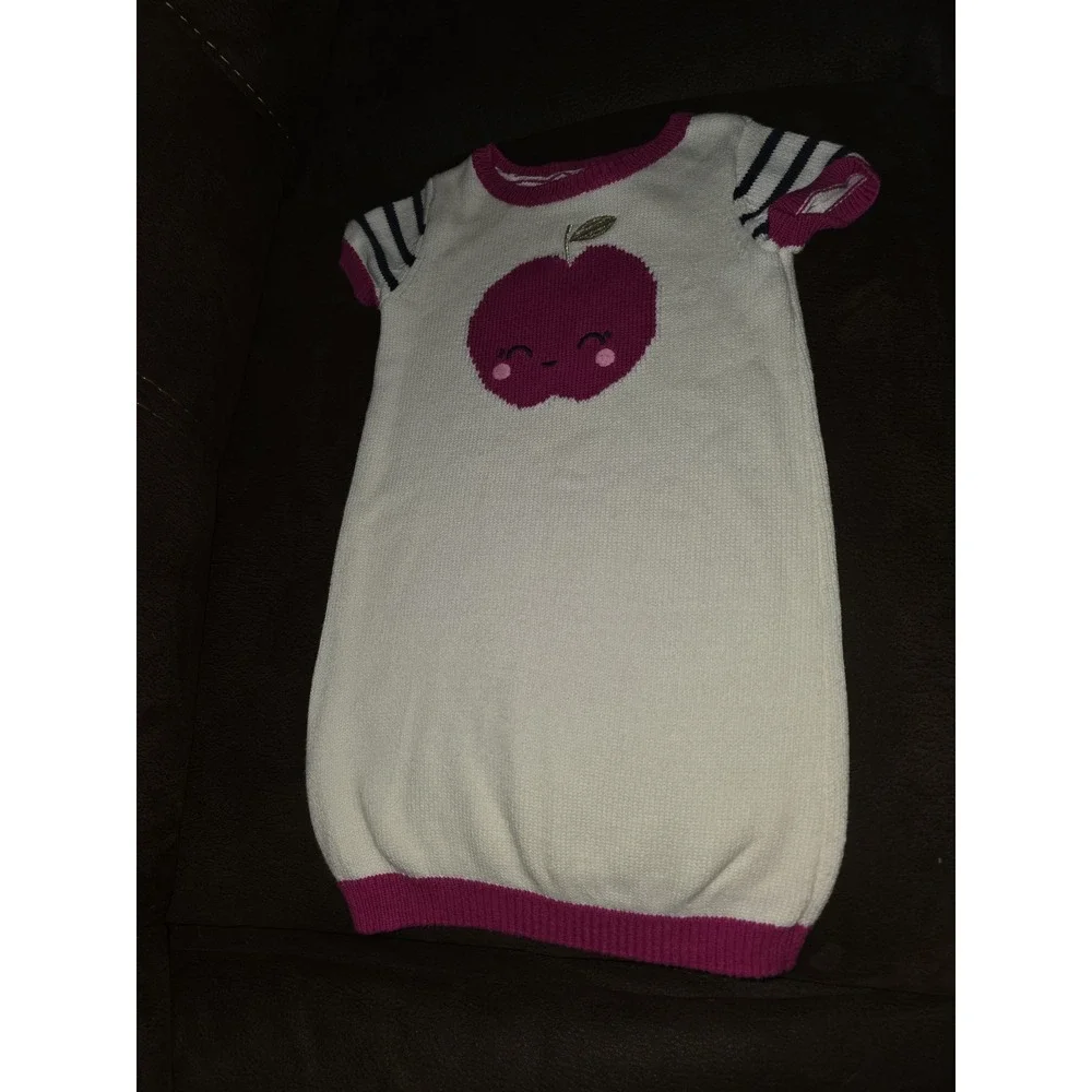 Gymboree charm class apple sweater dress size 3t